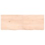 Estante de pared madera maciza roble sin tratar 140x50x(2-6) cm de vidaXL, Estantes y estanterías - Ref: Foro24-363585, Preci...
