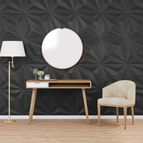 Paneles de pared 24 uds XPS estrella negro 50x50 cm 6 m² de vidaXL, Recubrimiento de paredes - Ref: Foro24-356935, Precio: 73...