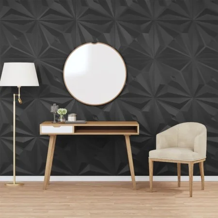 Paneles de pared 24 uds XPS estrella negro 50x50 cm 6 m² de vidaXL, Recubrimiento de paredes - Ref: Foro24-356935, Precio: 71...