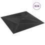 Paneles de pared 24 uds XPS estrella negro 50x50 cm 6 m² de vidaXL, Recubrimiento de paredes - Ref: Foro24-356935, Precio: 71...
