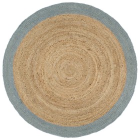Alfombra hecha a mano de yute con borde verde oliva 210 cm de vidaXL, Alfombras - Ref: Foro24-343609, Precio: 125,22 €, Descu...