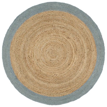 Alfombra hecha a mano de yute con borde verde oliva 210 cm de vidaXL, Alfombras - Ref: Foro24-343609, Precio: 125,22 €, Descu...
