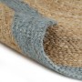 Alfombra hecha a mano de yute con borde verde oliva 210 cm de vidaXL, Alfombras - Ref: Foro24-343609, Precio: 125,22 €, Descu...