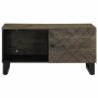 Mesa de centro madera maciza de mango negra 80x50x40 cm en Mesas de centro | Comprar online en Foru.es