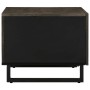 Mesa de centro madera maciza de mango negra 80x50x40 cm en Mesas de centro | Comprar online en Foru.es