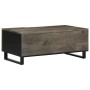 Mesa de centro madera maciza de mango negra 100x54x40 cm en Mesas de centro | Comprar online en Foru.es