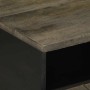 Mesa de centro madera maciza de mango negra 80x54x40 cm en Mesas de centro | Comprar online en Foru.es