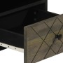 Mesa de centro madera maciza de mango negra 80x54x40 cm en Mesas de centro | Comprar online en Foru.es