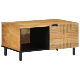Mesa de centro marrón 80x50x40 cm madera maciza mango en Mesas de centro | Comprar online en Foru.es