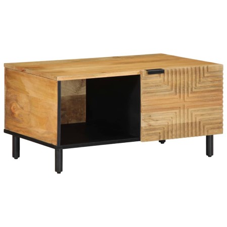 Mesa de centro marrón 80x50x40 cm madera maciza mango en Mesas de centro | Comprar online en Foru.es