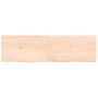 Estante de pared madera maciza roble sin tratar 140x40x(2-4) cm de vidaXL, Estantes y estanterías - Ref: Foro24-363582, Preci...