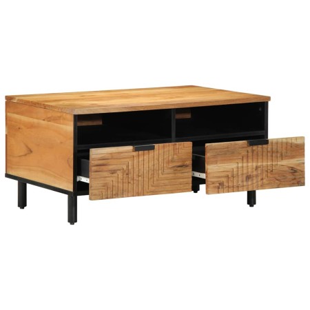 Mesa de Café Marrón 80 x 54 x 40 cm Madera maciza de Acacia en Mesas de centro | Comprar online en Foru.es