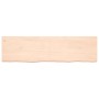 Estante de pared madera maciza roble sin tratar 180x50x(2-6) cm de vidaXL, Estantes y estanterías - Ref: Foro24-363601, Preci...