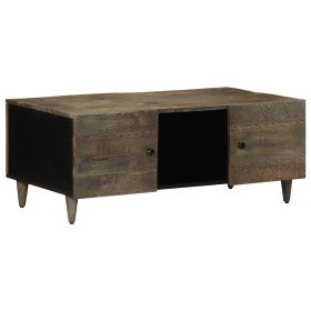Mesa de centro madera maciza de mango gris claro 100x54x40 cm en Mesas de centro | Comprar online en Foru.es