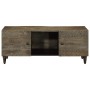 Mesa de centro madera maciza de mango gris claro 100x54x40 cm en Mesas de centro | Comprar online en Foru.es