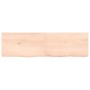 Estante de pared madera maciza roble sin tratar 140x40x(2-6) cm de vidaXL, Estantes y estanterías - Ref: Foro24-363583, Preci...