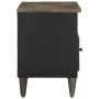 Mueble de TV madera maciza de mango negro 80x33x46 cm en Muebles TV | Comprar online en Foru.es