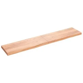 Estante pared madera roble tratada marrón claro 200x40x(2-6) cm de vidaXL, Estantes y estanterías - Ref: Foro24-363727, Preci...