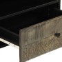 Mueble de TV madera maciza de mango negro 80x33x46 cm en Muebles TV | Comprar online en Foru.es