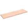 Estante de pared madera maciza roble sin tratar 200x60x(2-6) cm de vidaXL, Estantes y estanterías - Ref: Foro24-363611, Preci...