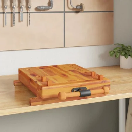 Tablero banco de trabajo con tornillo banco madera 52x44x9,5 cm de vidaXL, Mesas de trabajo - Ref: Foro24-353786, Precio: 73,...