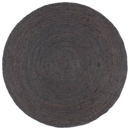 Alfombra de yute tejida a mano redonda gris oscuro 180 cm de vidaXL, Alfombras - Ref: Foro24-343596, Precio: 103,82 €, Descue...