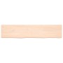 Estante de pared madera maciza roble sin tratar 180x40x(2-6) cm de vidaXL, Estantes y estanterías - Ref: Foro24-363599, Preci...