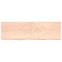 Estante de pared madera maciza roble sin tratar 200x60x(2-4) cm de vidaXL, Estantes y estanterías - Ref: Foro24-363610, Preci...