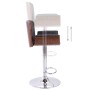 Taburete de cocina tela gris de vidaXL, Taburetes de cocina - Ref: Foro24-287379, Precio: 129,37 €, Descuento: %