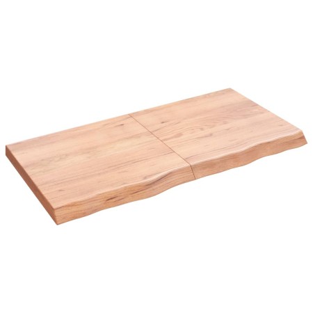 Estante pared madera roble tratada marrón claro 120x60x(2-6) cm de vidaXL, Estantes y estanterías - Ref: Foro24-363699, Preci...
