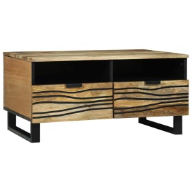 Mesa de Café con cajón Marrón y Negro 80 x 54 x 40 cm en Mesas de centro | Comprar online en Foru.es