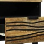 Mesa de Café con cajón Marrón y Negro 80 x 54 x 40 cm en Mesas de centro | Comprar online en Foru.es