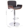 Taburete de cocina tela gris de vidaXL, Taburetes de cocina - Ref: Foro24-287379, Precio: 129,37 €, Descuento: %