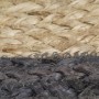 Alfombra hecha a mano de yute con borde gris oscuro 210 cm de vidaXL, Alfombras - Ref: Foro24-343606, Precio: 125,49 €, Descu...