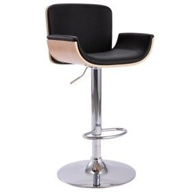 Taburete de cocina cuero sintético negro de vidaXL, Taburetes de cocina - Ref: Foro24-287378, Precio: 96,09 €, Descuento: %