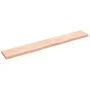 Estante de pared madera maciza roble sin tratar 220x30x(2-6) cm de vidaXL, Estantes y estanterías - Ref: Foro24-363613, Preci...