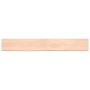 Estante de pared madera maciza roble sin tratar 220x30x(2-6) cm de vidaXL, Estantes y estanterías - Ref: Foro24-363613, Preci...