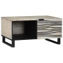 Mesa de Café Beige y Negro 80 x 50 x 40 cm en Mesas de centro | Comprar online en Foru.es