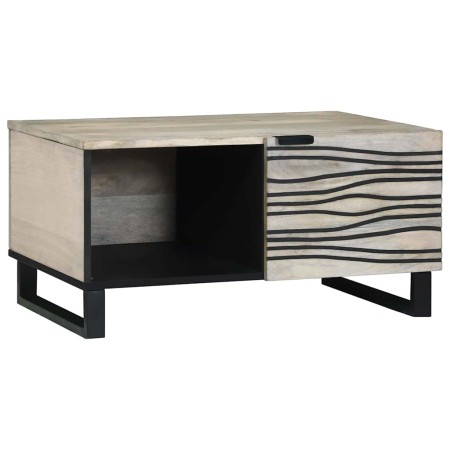 Mesa de Café Beige y Negro 80 x 50 x 40 cm en Mesas de centro | Comprar online en Foru.es