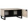 Mesa de Café Beige y Negro 80 x 50 x 40 cm en Mesas de centro | Comprar online en Foru.es