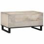 Mesa de Café Beige y Negro 80 x 50 x 40 cm en Mesas de centro | Comprar online en Foru.es