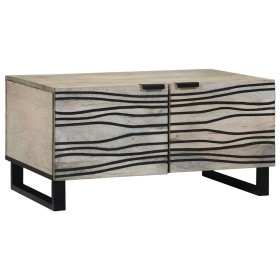 Mesa de Café Beige y Negro 80 x 50 x 40 cm en Mesas de centro | Comprar online en Foru.es
