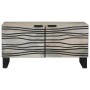 Mesa de Café Beige y Negro 80 x 50 x 40 cm en Mesas de centro | Comprar online en Foru.es