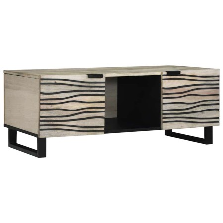 Mesa de Café Beige y Negro 100 x 54 x 40 cm en Mesas de centro | Comprar online en Foru.es