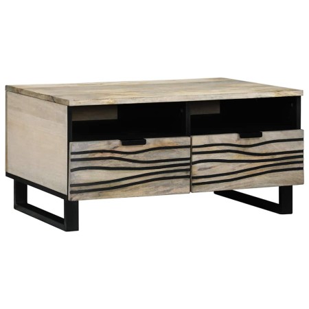 Mesa de Café con cajón Beige y Negro 80 x 54 x 40 cm en Mesas de centro | Comprar online en Foru.es