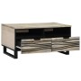 Mesa de Café con cajón Beige y Negro 80 x 54 x 40 cm en Mesas de centro | Comprar online en Foru.es