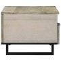Mesa de Café con cajón Beige y Negro 80 x 54 x 40 cm en Mesas de centro | Comprar online en Foru.es