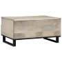 Mesa de Café con cajón Beige y Negro 80 x 54 x 40 cm en Mesas de centro | Comprar online en Foru.es