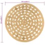 Alfombra hecha a mano de yute trenzado 210 cm de vidaXL, Alfombras - Ref: Foro24-343615, Precio: 101,31 €, Descuento: %