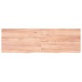 Estante pared madera roble tratada marrón claro 160x50x(2-4) cm de vidaXL, Estantes y estanterías - Ref: Foro24-363712, Preci...